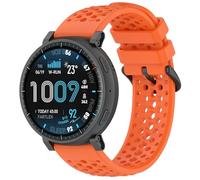 QJONSIU Bracelet Compatible avec Amazfit Active Max, Respirant Bracelet en Silicone Souple, Respectueux de la Peau-Orange