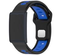 QJONSIU Bracelet Compatible avec Amazfit Balance 2, Respirant Bicolore Bracelet en Silicone Souple-Noir/Bleu