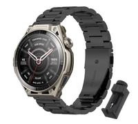 QJONSIU Bracelet Compatible avec Amazfit Balance Ultra, Acier Inoxydable Métal Remplacement Strap, Réglable-Black