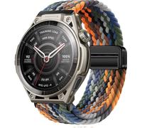 QJONSIU Bracelet Compatible avec Amazfit Balance Ultra, Respirant Nylon Remplacement Strap avec Boucle Magnétique-Noir