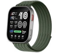 QJONSIU Bracelet Compatible avec Amazfit Bip Max, Sport Respirant Nylon Remplacement Strap Léger Réglable-Vert