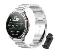 QJONSIU Bracelet Compatible avec Amazfit Cheetah 2 Ultra, Acier Inoxydable Métal Remplacement Strap, Réglable-Black