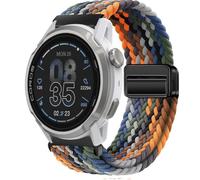 QJONSIU Bracelet Compatible avec Coros Apex 4 42mm, Respirant Nylon Remplacement Strap avec Boucle Magnétique-Noir