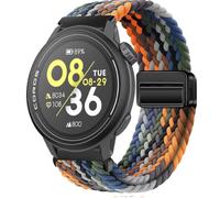 QJONSIU Bracelet Compatible avec Coros Pace 3, Respirant Nylon Remplacement Strap avec Boucle Magnétique-Noir