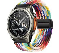 QJONSIU Bracelet Compatible avec Coros PACE Pro, Respirant Nylon Remplacement Strap avec Boucle Magnétique-Noir