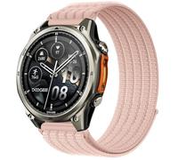 QJONSIU Bracelet Compatible avec DOOGEE Anywise W1，W1 Pro, Sport Respirant Nylon Remplacement Strap Léger Réglable-Rose