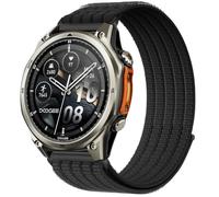 QJONSIU Bracelet Compatible avec DOOGEE Anywise W1，W1 Pro, Sport Respirant Nylon Remplacement Strap Léger Réglable-Noir