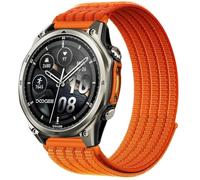 QJONSIU Bracelet Compatible avec DOOGEE Anywise W1，W1 Pro, Sport Respirant Nylon Remplacement Strap Léger Réglable-orange