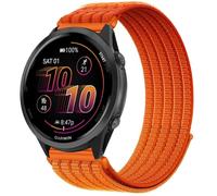 QJONSIU Bracelet Compatible avec Garmin Forerunner 570 47mm, Sport Respirant Nylon Remplacement Strap Léger Réglable-orange