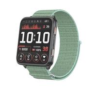 QJONSIU Bracelet Compatible avec Garmin Venu X1, Respirant Bande en Nylon Robuste Sportive Strap Band-Vert