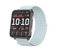 QJONSIU Bracelet Compatible avec Garmin Venu X1, Respirant Bande en Nylon Robuste Sportive Strap Band-Bleu Clair