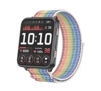 QJONSIU Bracelet Compatible avec Garmin Venu X1, Respirant Bande en Nylon Robuste Sportive Strap Band-Colorée