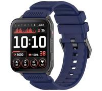 QJONSIU Bracelet Compatible avec Garmin Venu X1, Respirant Bracelet en Silicone Souple, Respectueux de la Peau-Bleu