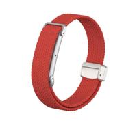 QJONSIU Bracelet Compatible avec Google Fitbit Air, Respirant Nylon Remplacement Strap avec Boucle Magnétique-Red