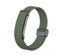 QJONSIU Bracelet Compatible avec Google Fitbit Air, Respirant Nylon Remplacement Strap avec Boucle Magnétique-Vert