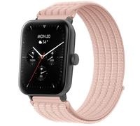 QJONSIU Bracelet Compatible avec Hama Smartwatch 6010, Sport Respirant Nylon Remplacement Strap Léger Réglable-Rose