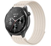 QJONSIU Bracelet Compatible avec Hama Smartwatch 9000, Sport Respirant Nylon Remplacement Strap Léger Réglable-white