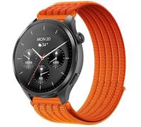 QJONSIU Bracelet Compatible avec Hama Smartwatch 9000, Sport Respirant Nylon Remplacement Strap Léger Réglable-orange