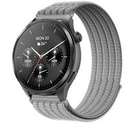 QJONSIU Bracelet Compatible avec Hama Smartwatch 9000, Sport Respirant Nylon Remplacement Strap Léger Réglable-Gris