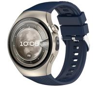 QJONSIU Bracelet Compatible avec Huawei Watch 5 42 mm, Respirant Bracelet en Silicone Souple, Respectueux de la Peau-Bleu