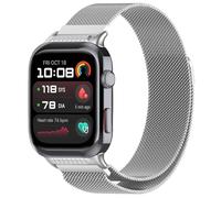 QJONSIU Bracelet Compatible avec Huawei Watch D2, Magnétique Acier Inoxydable Respirant Strap, Milanais Maille, Réglable-Silver