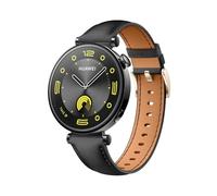 QJONSIU Bracelet Compatible avec Huawei Watch GT 5 41mm, [Respirant] Bracelet en Cuir Véritable, Souple Bracelet strap de Remplacement pour Huawei Watch GT 5 41mm-Noir