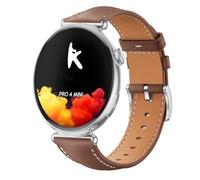 QJONSIU Bracelet Compatible avec Knauermann Pro 4 Mini 41mm, Respirant Souple Remplacement Strap en Cuir, Réglable-Brun