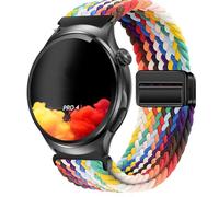 QJONSIU Bracelet Compatible avec Knauermann Pro 4 RUND, Respirant Nylon Remplacement Strap avec Boucle Magnétique-Colourful