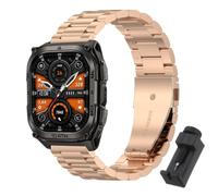 QJONSIU Bracelet Compatible avec KOSPET Tank M4, Acier Inoxydable Métal Remplacement Strap, Réglable-RG
