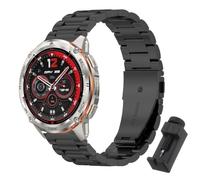 QJONSIU Bracelet Compatible avec KOSPET Tank T3 Ultra 2, Acier Inoxydable Métal Remplacement Strap, Réglable-Black