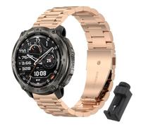 QJONSIU Bracelet Compatible avec KOSPET Tank T4, Acier Inoxydable Métal Remplacement Strap, Réglable-Black