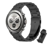 QJONSIU Bracelet Compatible avec Mibro Watch GS Explorer S, Acier Inoxydable Métal Remplacement Strap, Réglable-Black