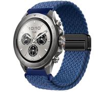 QJONSIU Bracelet Compatible avec Mibro Watch GS Explorer S, Respirant Nylon Remplacement Strap avec Boucle Magnétique-Bleu