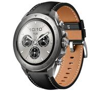 QJONSIU Bracelet Compatible avec Mibro Watch GS Explorer S, Respirant Souple Remplacement Strap en Cuir, Réglable-Noir