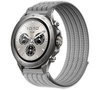 QJONSIU Bracelet Compatible avec Mibro Watch GS Explorer S, Sport Respirant Nylon Remplacement Strap Léger Réglable-Gris