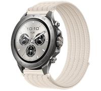 QJONSIU Bracelet Compatible avec Mibro Watch GS Explorer S, Sport Respirant Nylon Remplacement Strap Léger Réglable-white
