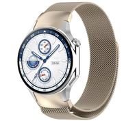 QJONSIU Bracelet Compatible avec Oneplus Watch 2R, Magnétique Acier Inoxydable Respirant Strap, Milanais Maille, Réglable-Starlight