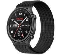 QJONSIU Bracelet Compatible avec OnePlus Watch 2R, Sport Respirant Nylon Remplacement Strap Léger Réglable-Noir