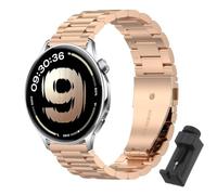 QJONSIU Bracelet Compatible avec OnePlus Watch Lite, Acier Inoxydable Métal Remplacement Strap, Réglable-RG