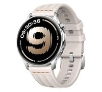 QJONSIU Bracelet Compatible avec OnePlus Watch Lite, Respirant Bracelet en Silicone Souple, Respectueux de la Peau-White