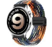 QJONSIU Bracelet Compatible avec OnePlus Watch Lite, Respirant Nylon Remplacement Strap avec Boucle Magnétique-Noir