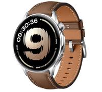 QJONSIU Bracelet Compatible avec OnePlus Watch Lite, Respirant Souple Remplacement Strap en Cuir, Réglable-Brun