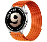 QJONSIU Bracelet Compatible avec OnePlus Watch Lite, Sport Respirant Nylon Remplacement Strap Léger Réglable-orange