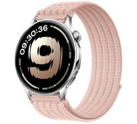 QJONSIU Bracelet Compatible avec OnePlus Watch Lite, Sport Respirant Nylon Remplacement Strap Léger Réglable-Rose