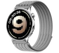QJONSIU Bracelet Compatible avec OnePlus Watch Lite, Sport Respirant Nylon Remplacement Strap Léger Réglable-Gris