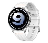 QJONSIU Bracelet Compatible avec OPPO Watch S, Respirant Bracelet en Silicone Souple, Respectueux de la Peau-White