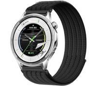 QJONSIU Bracelet Compatible avec OPPO Watch S, Sport Respirant Nylon Remplacement Strap Léger Réglable-Noir