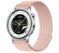 QJONSIU Bracelet Compatible avec OPPO Watch S, Sport Respirant Nylon Remplacement Strap Léger Réglable-Rose