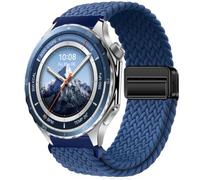 QJONSIU Bracelet Compatible avec OppoWatch X2, Respirant Nylon Remplacement Strap avec Boucle Magnétique-Bleu
