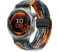 QJONSIU Bracelet Compatible avec OppoWatch X3, Respirant Nylon Remplacement Strap avec Boucle Magnétique-Noir